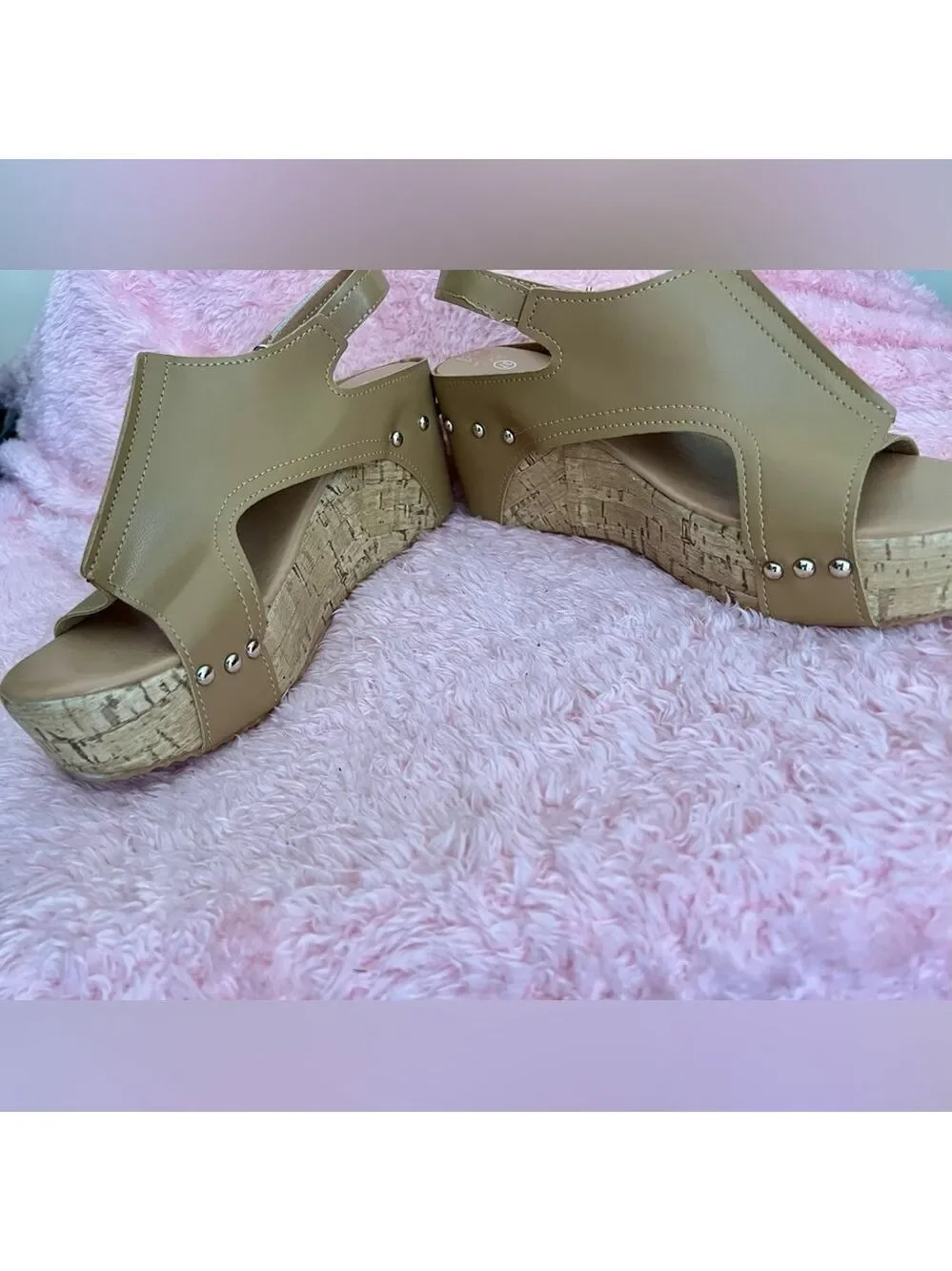 Stylish Wedge Sandals in Caramel - Picture 13 of 15